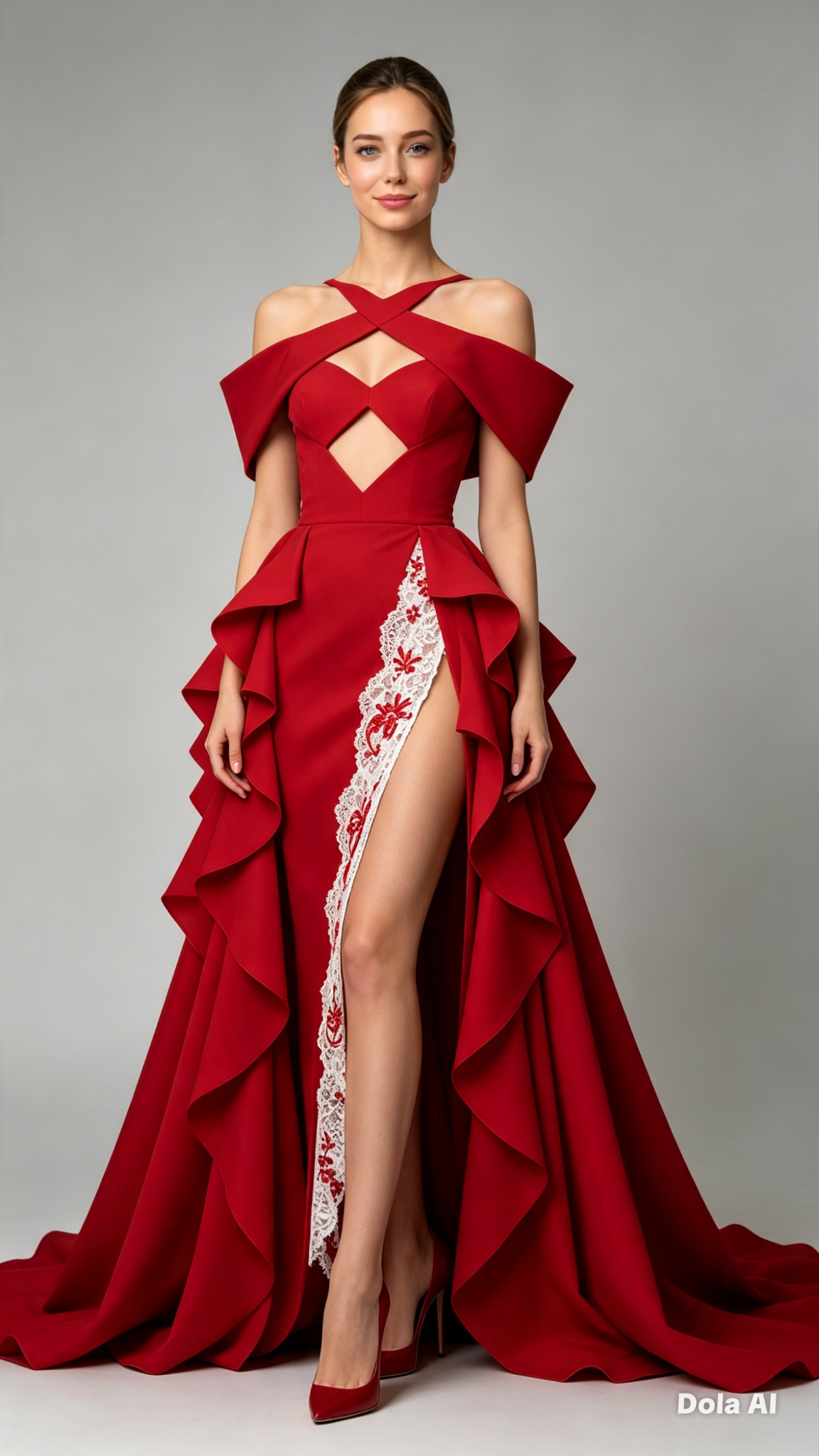 Dola rotes kleid